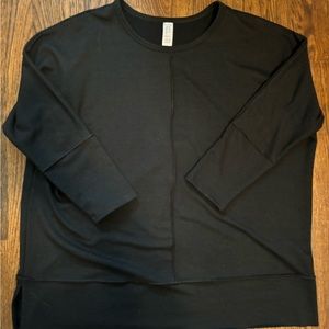 Spanx Perfect Length Top, Dolman 3/4 Sleeve, Black M (medium)